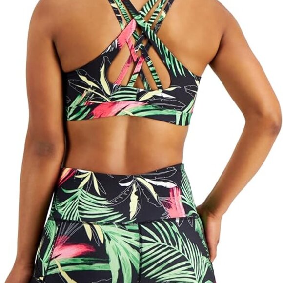 Ideology Womens Activewear Palms Match Set Low Impact Sports Bra Size X-Large - Picture 2 of 3